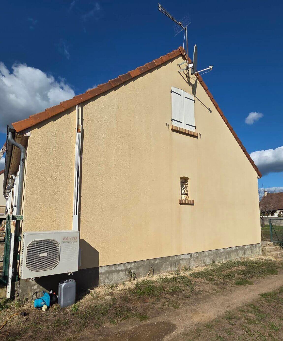 Nettoyage de façade après intervention — Entreprise Renard 41